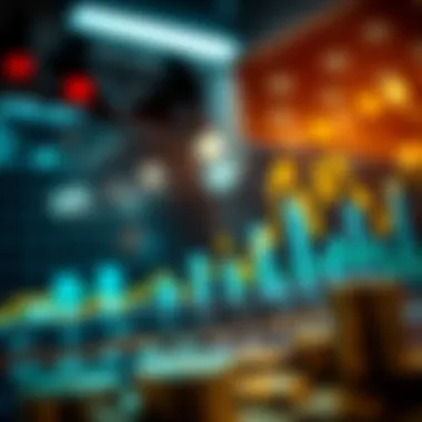 Graph showcasing market volatility and investment trends