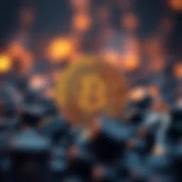 A visual representation of blockchain technology highlighting immutability