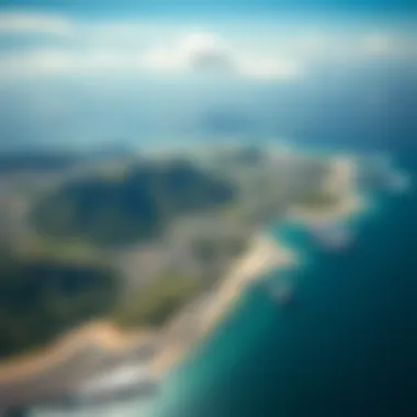 Aerial view of Marshall Islands showcasing its unique geography