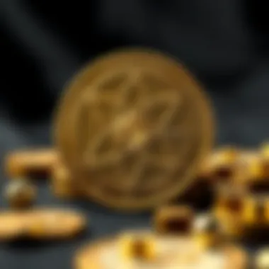 Visual representation of ATOM cryptocurrency