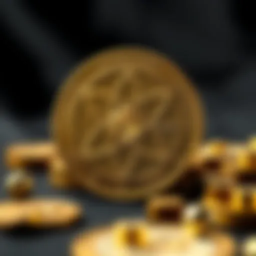 Visual representation of ATOM cryptocurrency