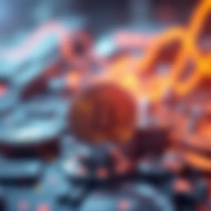 Futuristic representation of the future trends in payment tokens